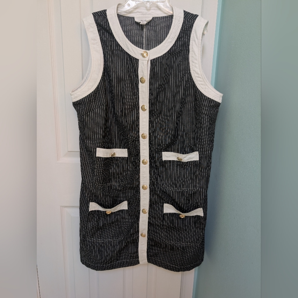 Black Stripe Violetta Dress | Pomander Place